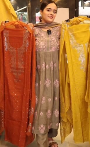 muqaish-yellow-orange